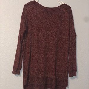Textured tunic sweater